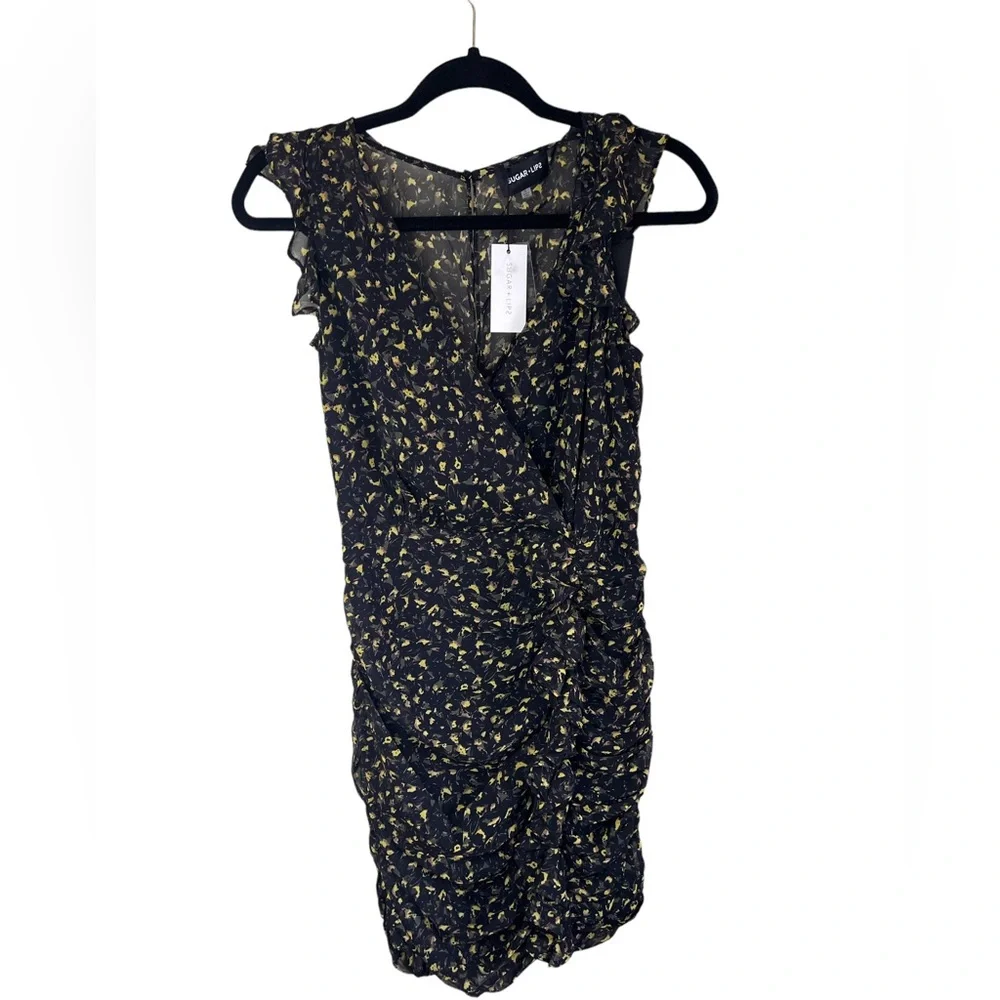 NWT Sugarlips Sherwood Ruched Ruffle dress - Picture 5 of 9